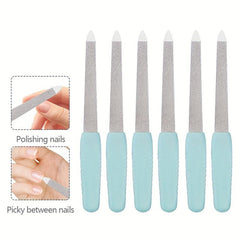 Stainless Steel Nail Filer with Silicone Handle