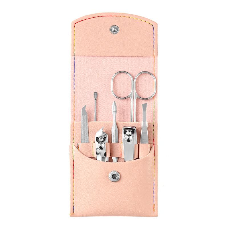 7 Pcs Manicure Set Nail Clipper Kit Professional Pedicure Grooming Kit