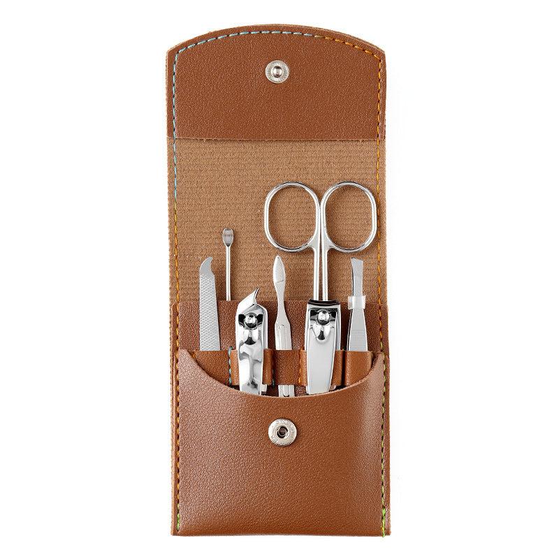 7 Pcs Manicure Set Nail Clipper Kit Professional Pedicure Grooming Kit