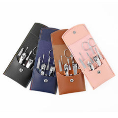 7 Pcs Manicure Set Nail Clipper Kit Professional Pedicure Grooming Kit