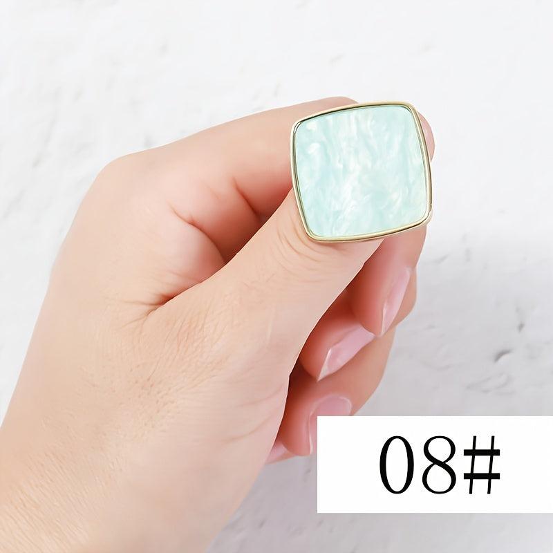 Adjustable Painting Plate Ring Nail Palette Finger Ring Eyelash Glue Holder