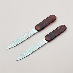 5 Pcs Stainless Steel Nail File with Plastic Handle