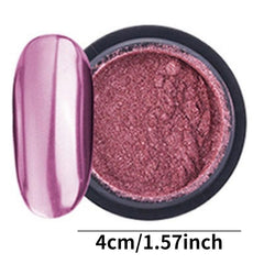 Metallic Mirror Effect Nail Powder for Nail Art Gel Polish