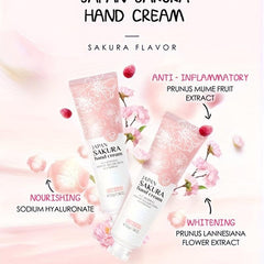 Japan Sakura Hand Cream Moisturizing Hand Lotion Soothes Dry Hands