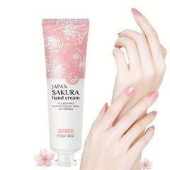 Japan Sakura Hand Cream Moisturizing Hand Lotion Soothes Dry Hands