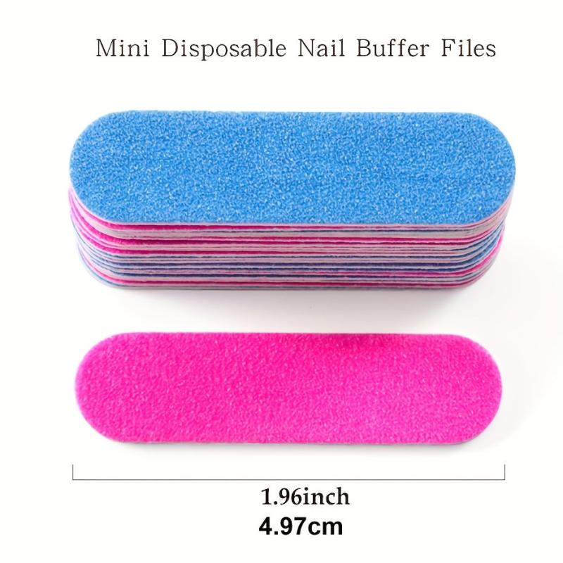 100 Pcs Double Side Nail Files Set for Gel Polish Manicure Pedicure