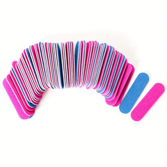 100 Pcs Double Side Nail Files Set for Gel Polish Manicure Pedicure