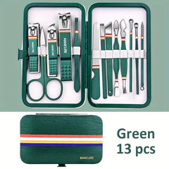 9 11 13 15 19 Pcs Nail Cutter Set Stainless Steel Nail Clippers Set With Box