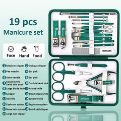 9 11 13 15 19 Pcs Nail Cutter Set Stainless Steel Nail Clippers Set With Box