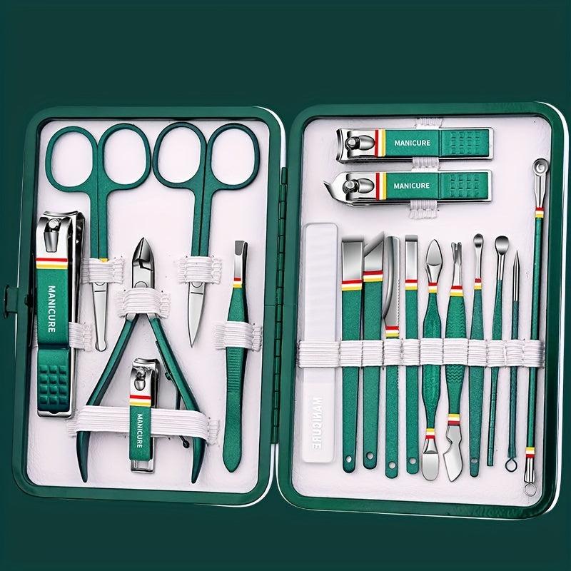 9 11 13 15 19 Pcs Nail Cutter Set Stainless Steel Nail Clippers Set With Box