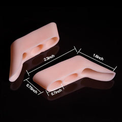 Silicone Toe Separator with 3 Loops for Overlapping Toes