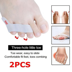 Silicone Toe Separator with 3 Loops for Overlapping Toes