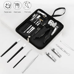 14pcs Stainless Steel Pedicure Set Toe Nail Clippers Ingrown Toenails Nippe