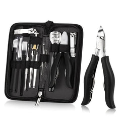 14pcs Stainless Steel Pedicure Set Toe Nail Clippers Ingrown Toenails Nippe