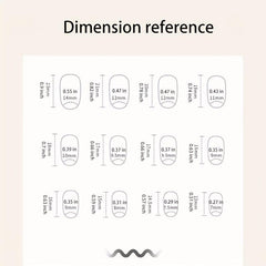 24 pcs Ballet French Edge Press On Nails with Glue Sticker and File