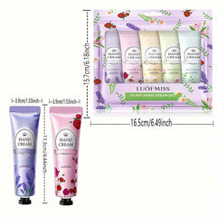 Plant Hand Cream Set for Dry Hands and Feet, Natural Scented Moisturizer
