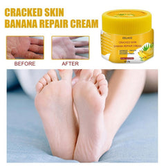 2 pcs Natural Banana Foot Cream Repair Anti Drying Crack Strengthening Cream