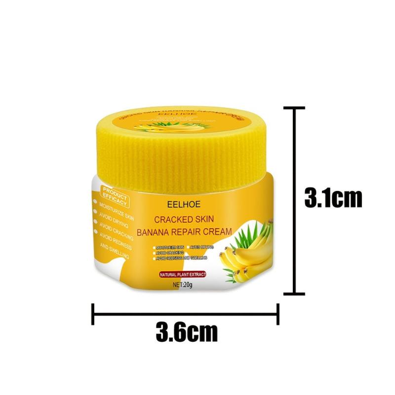 2 pcs Natural Banana Foot Cream Repair Anti Drying Crack Strengthening Cream
