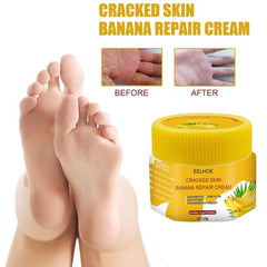 2 pcs Natural Banana Foot Cream Repair Anti Drying Crack Strengthening Cream
