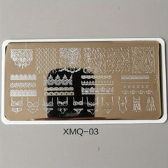 Lace Image Steel Nail Art Stamping Plates Template