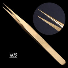 Stainless Steel Tweezers for Eyelash Extensions and Nail Art