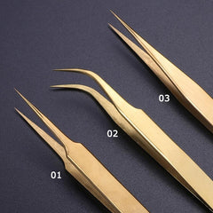 Stainless Steel Tweezers for Eyelash Extensions and Nail Art