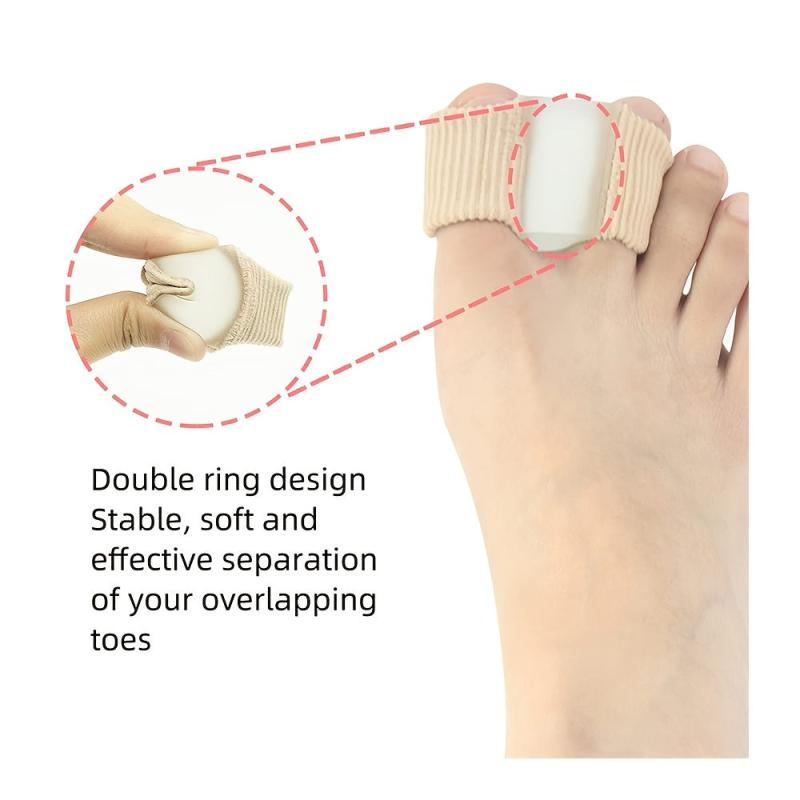 Bunion Toe Separators Gel Toe Spacers Corrector with 2 Loops For Feet