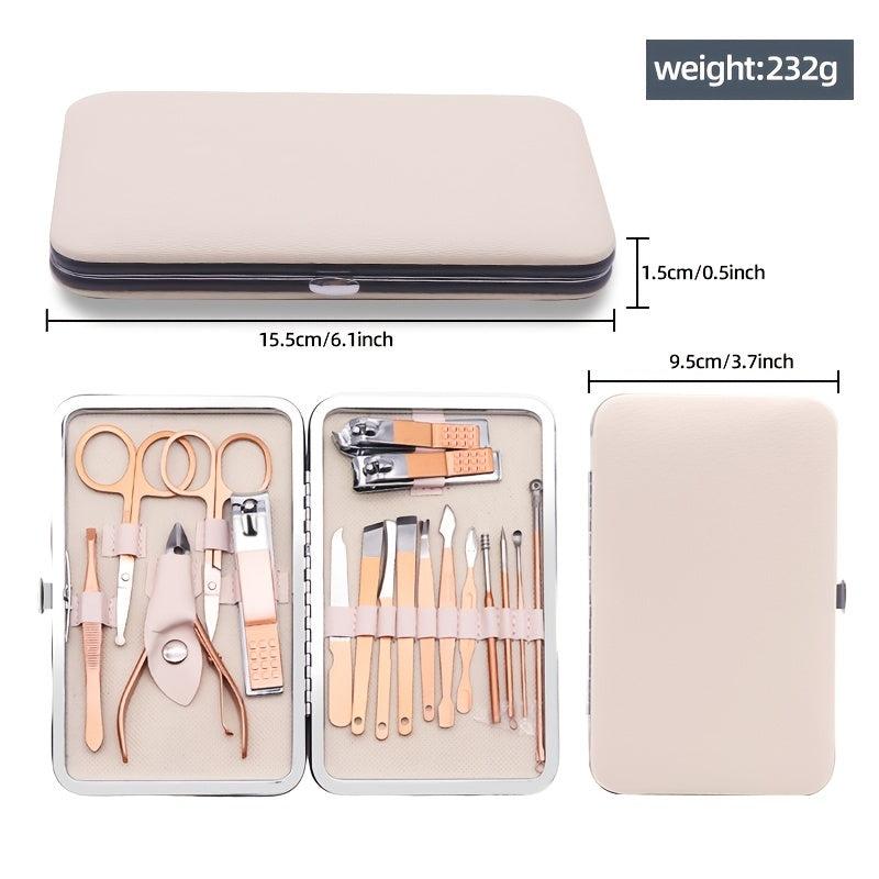 18-in-1 Professional Stainless Steel Nail Clipper Set for Nails Daily and Salon