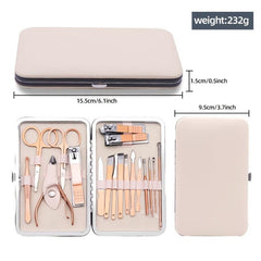 18-in-1 Professional Stainless Steel Nail Clipper Set for Nails Daily and Salon