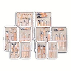 18-in-1 Professional Stainless Steel Nail Clipper Set for Nails Daily and Salon
