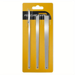3 Pcs Pedicure Set Stainless Steel Nail Nippers Clipper Remover Kit