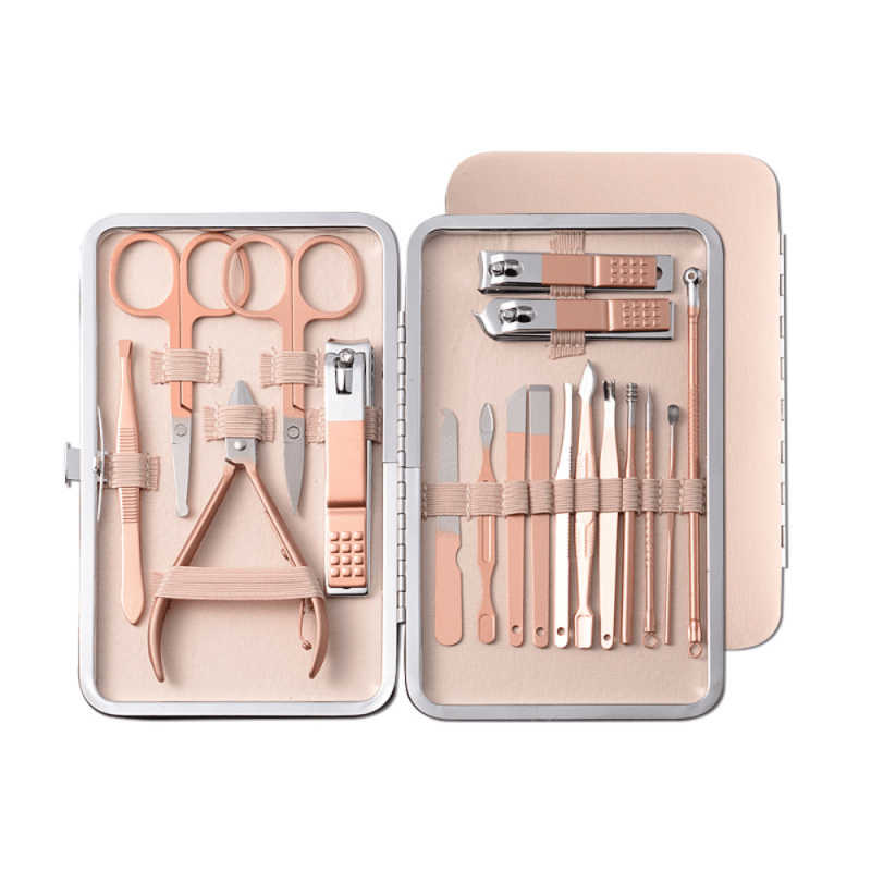 Professional Stainless Steel Pedicure Nail Clippers Set for Travel and Home
