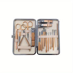 Professional Stainless Steel Pedicure Nail Clippers Set for Travel and Home