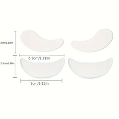 4pcs Reusable Waterproof Silicone Eye Pads Stickers Skin Care Pads