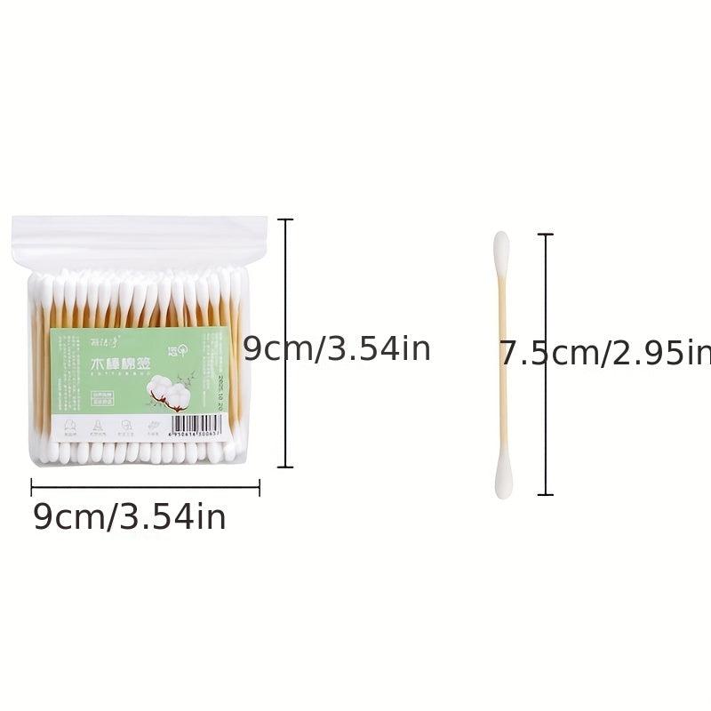100pcs Cotton Swabs Double Head Beauty Sticks for Makeup and Personal Care