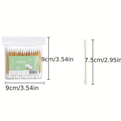 100pcs Cotton Swabs Double Head Beauty Sticks for Makeup and Personal Care