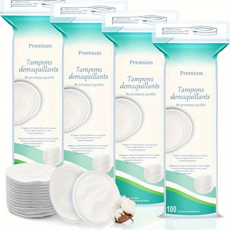 100 Count Cotton Rounds Makeup Remover Cotton Pads Hypoallergenic Lint