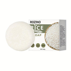 2pcs Rice Shampoo Soap Moisturizing Hair Care Growth Repair Solid Shampoo