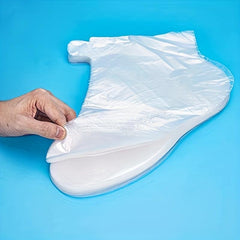 100 Pcs Transparent Waterproof Disposable Foot Mask Cover