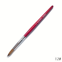 Kolinsky Crystal Nail Art Brush with Round Head for Carving & Manicure