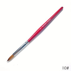 Kolinsky Crystal Nail Art Brush with Round Head for Carving & Manicure
