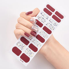 Geometric Glitter Nail Stickers for DIY Nail Art