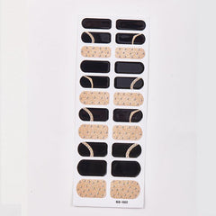 Geometric Glitter Nail Stickers for DIY Nail Art