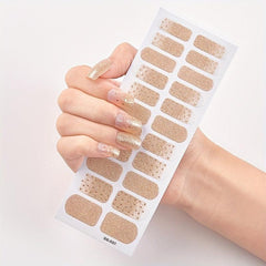 Geometric Glitter Nail Stickers for DIY Nail Art