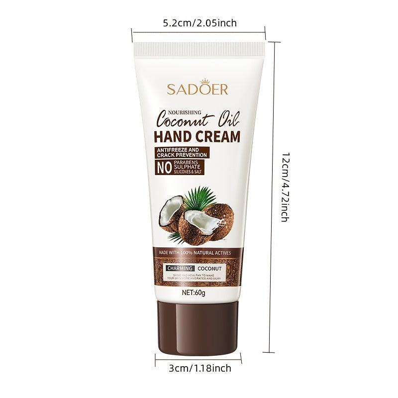 Coconut Hand Cream for Dry and Cracked Hands