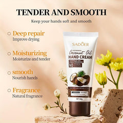 Coconut Hand Cream for Dry and Cracked Hands