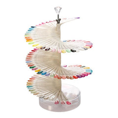 Nail Tips Display Stand DIY Nail Art Showing Shelf Gel Nail Card Fan Shaped