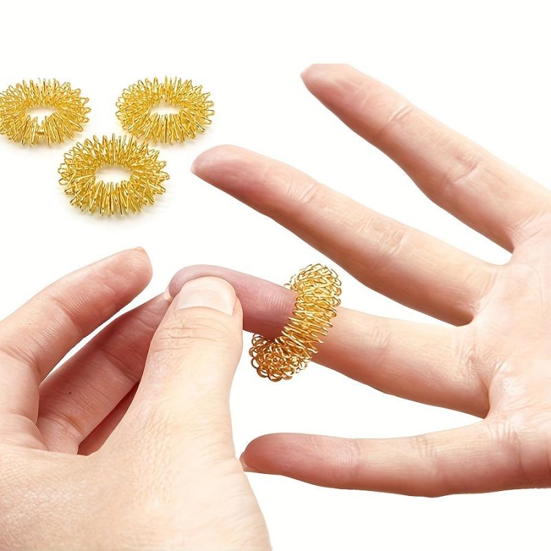 5pcs Finger Massager Set for Stress Relief with Sensory Rings