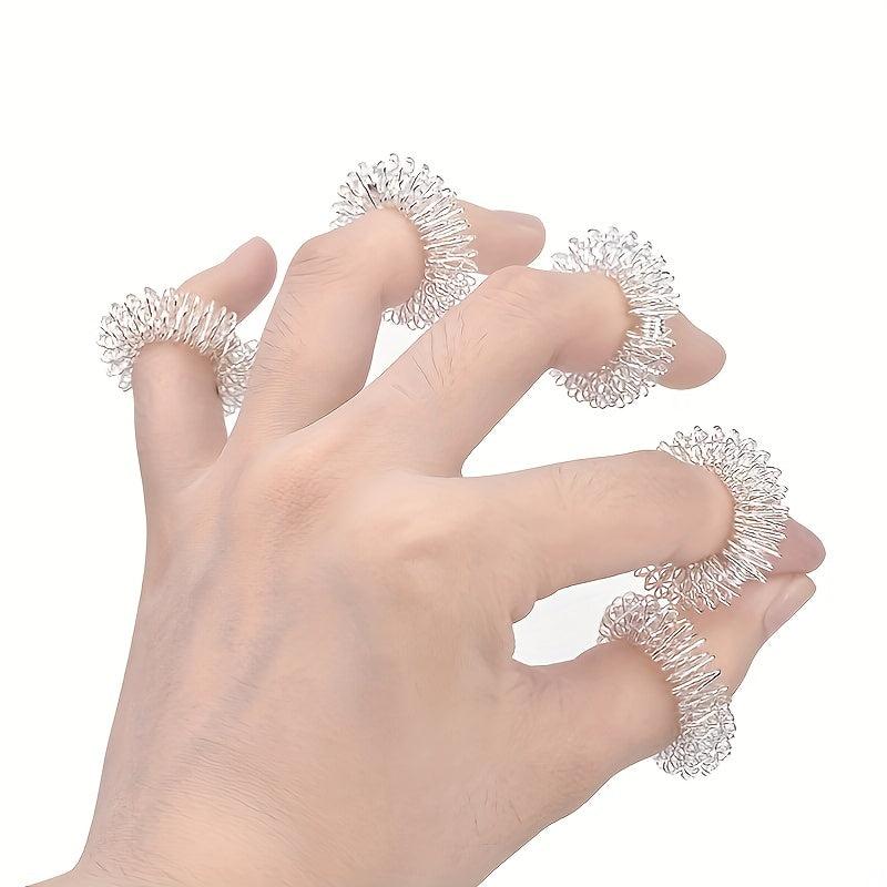 5pcs Finger Massager Set for Stress Relief with Sensory Rings