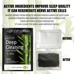 Bamboo Foot Care Patch Natural Cleansing Foot Pads